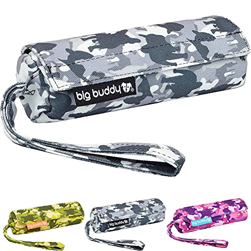 big buddy® Futterdummy für Hunde | Apportierbeutel, Futterbeutel, Hundetraining, Agility Training, Hundeerziehung, Dummy für leckerlies - extrem strapazierfähig (Camo Grau)