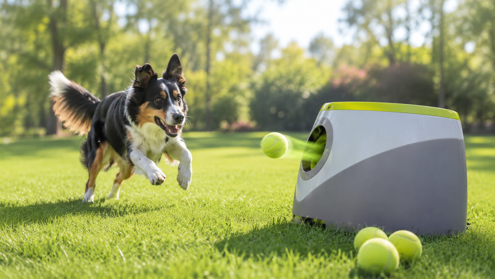 Ballwurfmaschine fuer Hunde