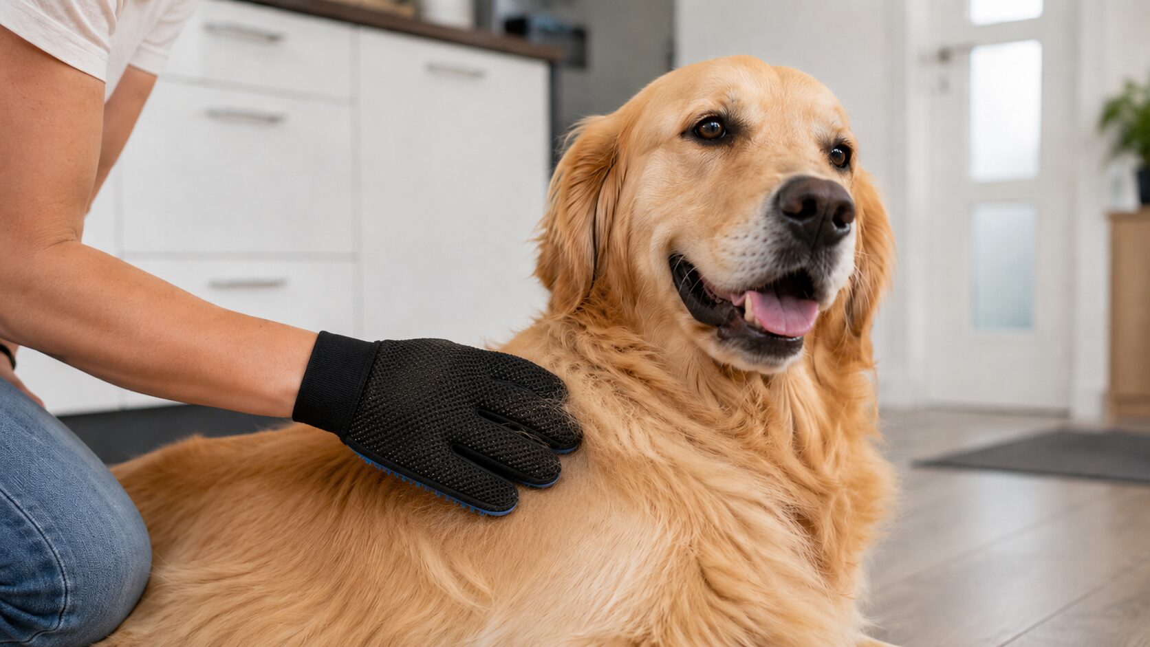 Fellpflegehandschuh fuer Hunde