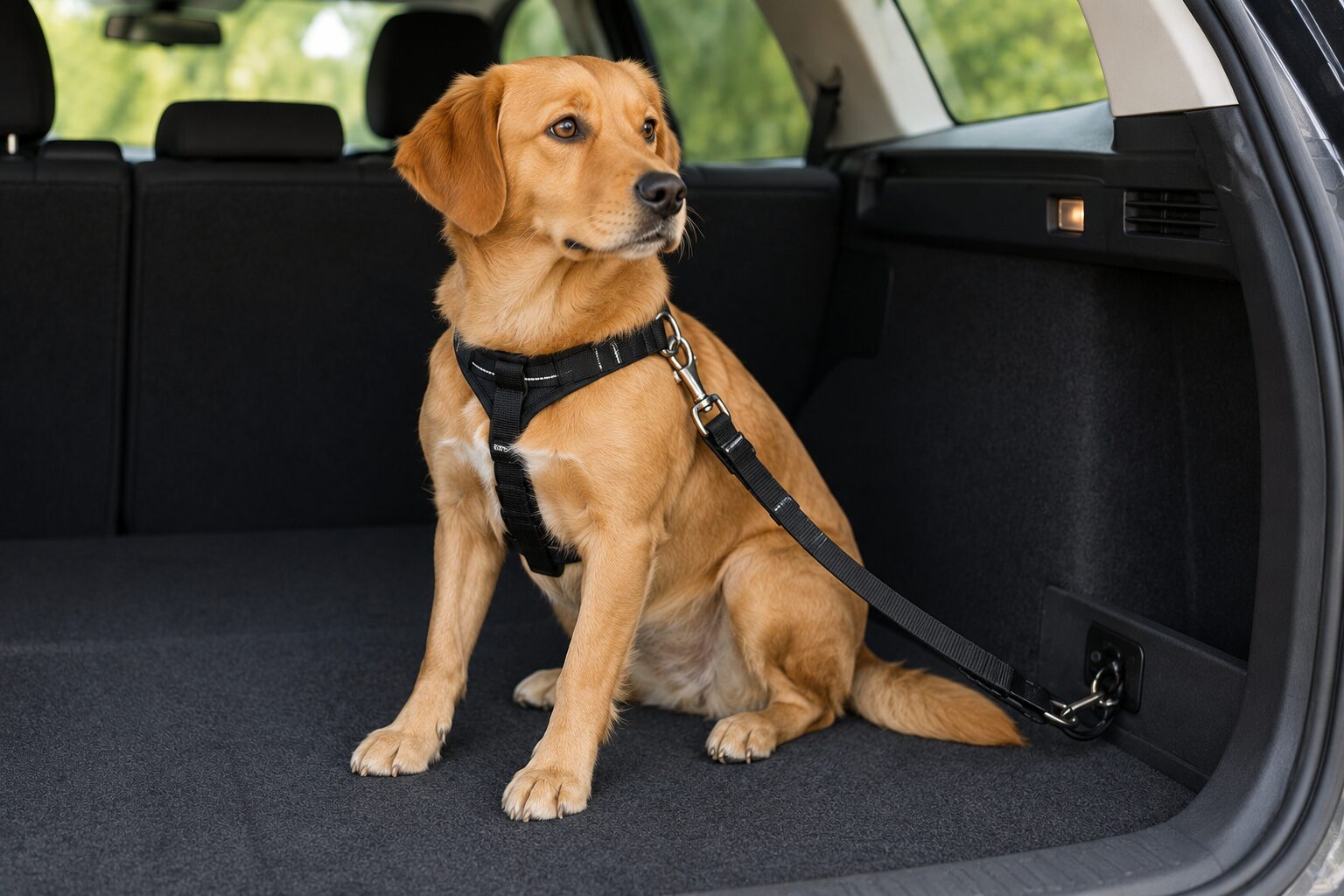 Sicherheitsgurt fuer Hunde im Auto